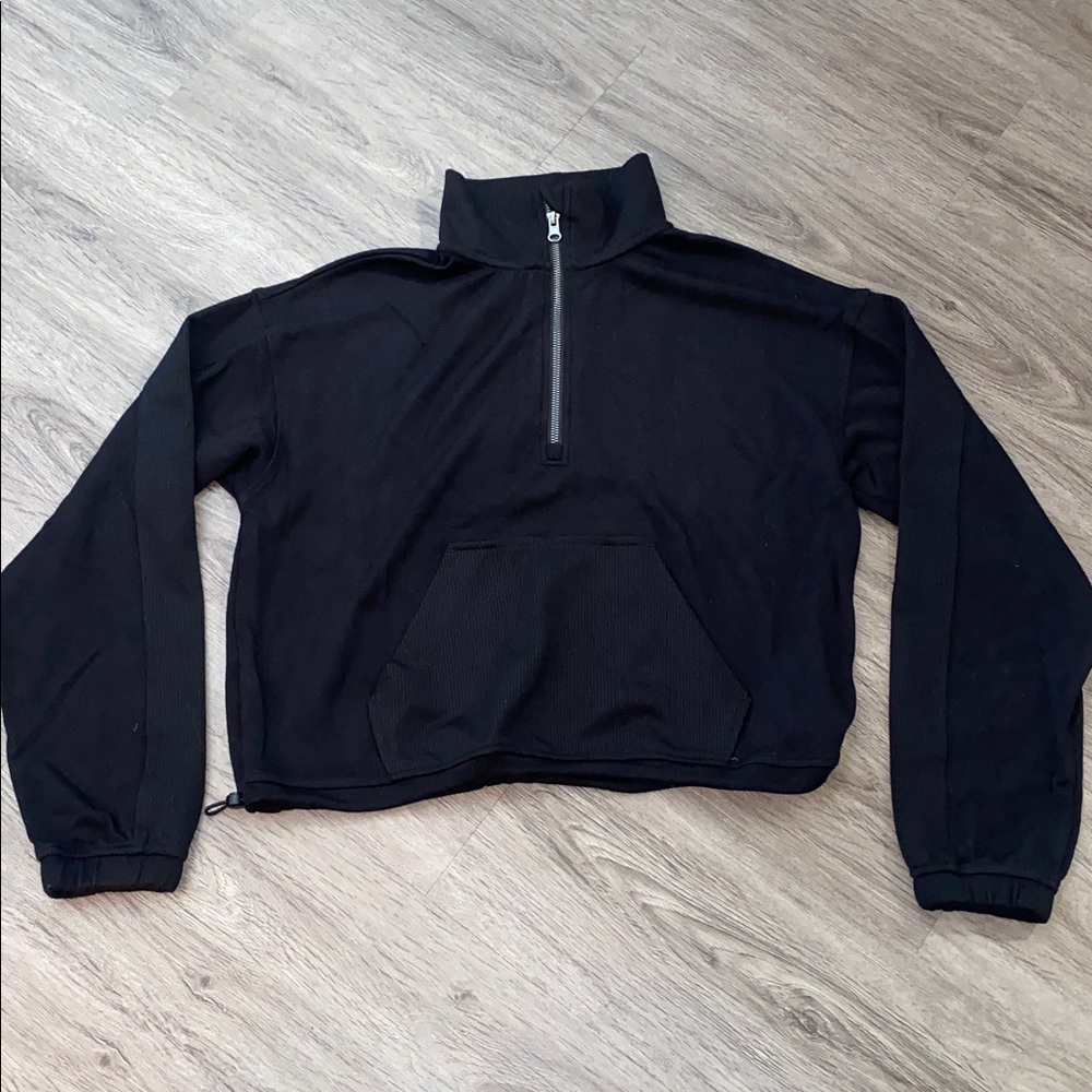 Danskin Black Half Zip Sweatshirt